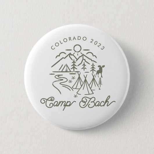 Camp Bachelorette Custom Button (Voorkant)
