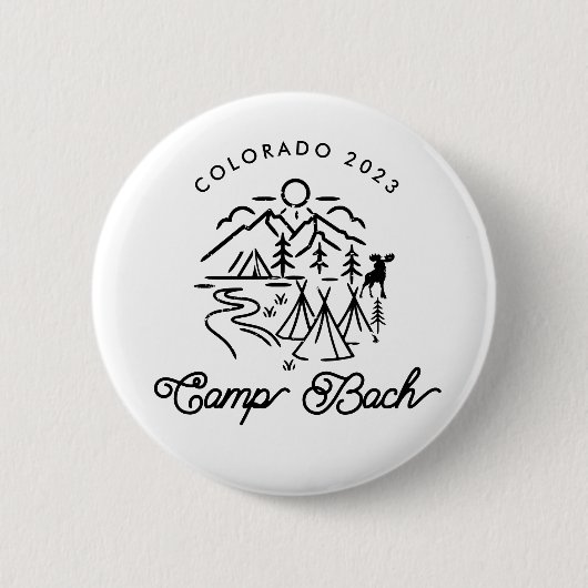 Camp Bachelorette Custom Button (Voorkant)