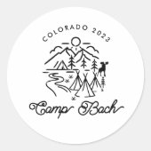 Camp Bachelorette Custom Sticker (Voorkant)