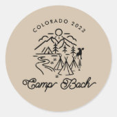 Camp Bachelorette Custom Sticker (Voorkant)