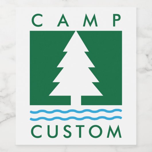 Camp Bachelorette Custom Wijn Etiket (Enkel label)