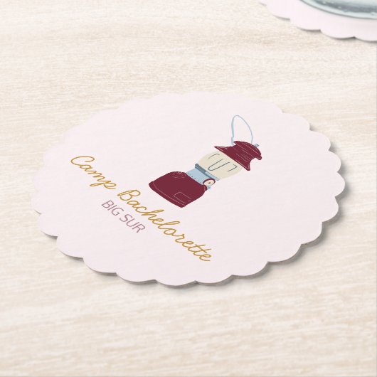 Camp Bachelorette Decor Kartonnen Onderzetters (Gekanteld)