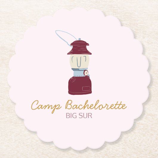 Camp Bachelorette Decor Kartonnen Onderzetters (Voorkant)