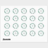 Camp Bachelorette Forest Green gepersonaliseerd Ronde Sticker (Vel)