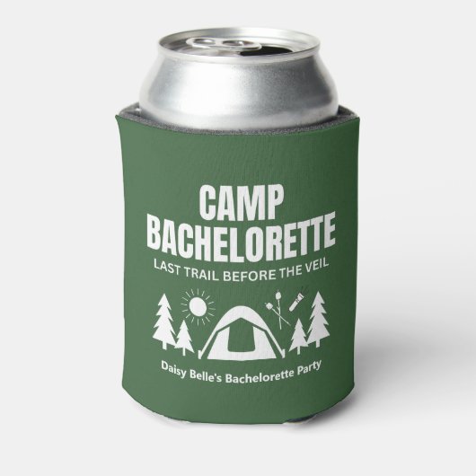 Camp Bachelorette Green Cooler (Blikje Achterkant)