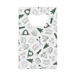 Camp Bachelorette Green Cooler Creditkaart Flessenopener