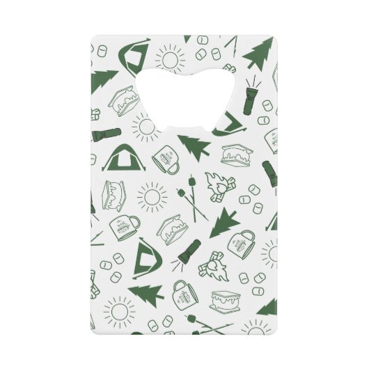 Camp Bachelorette Green Cooler Creditkaart Flessenopener (Voorkant)