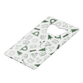 Camp Bachelorette Green Cooler Creditkaart Flessenopener (Achterkant Gekanteld)