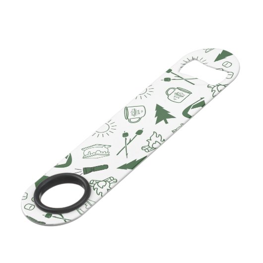 Camp Bachelorette Green Cooler Speed Flessenopener (Achterkant Gekanteld)