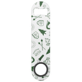 Camp Bachelorette Green Cooler Speed Flessenopener