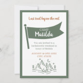 Camp Bachelorette Green Weekend Route Kaart (Voorkant)