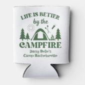 Camp Bachelorette Groen T-shirt Blikjeskoeler (Voorkant)