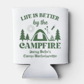 Camp Bachelorette Groen T-shirt Blikjeskoeler (Achterkant)