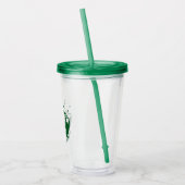 Camp Bachelorette | Groene bruidsmeisje  Acryl Drinkbeker (Links)