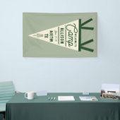 Camp Bachelorette Groene Wimpel Spandoek (Beurs)