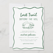 Camp Bachelorette Hand Drawn Itinerary Weekend Kaart (Voorkant)