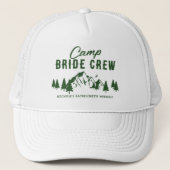 Camp Bachelorette I Do Bruid Crew Trucker Pet (Voorkant)