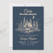Camp Bachelorette Invitation Kaart (Voorkant)