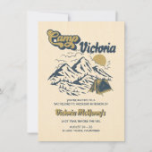 Camp Bachelorette Itinerary Girls Weekend Party Kaart (Voorkant)