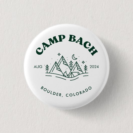 Camp Bachelorette Knop Ronde Button 3,2 Cm (Voorkant)
