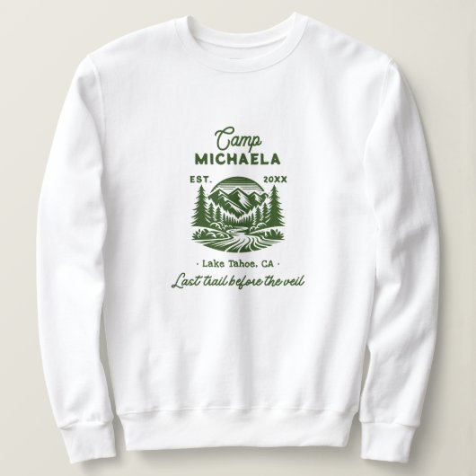 Camp Bachelorette laatste spoor voor de sluier Trui (Design voorkant)