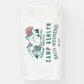 Camp Bachelorette Mountain Cabin Banner (Verticaal)