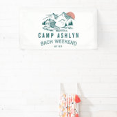 Camp Bachelorette Mountain Cabin Banner (Insitu)