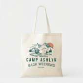 Camp Bachelorette Mountain Cabin Canvas tas (Voorkant)