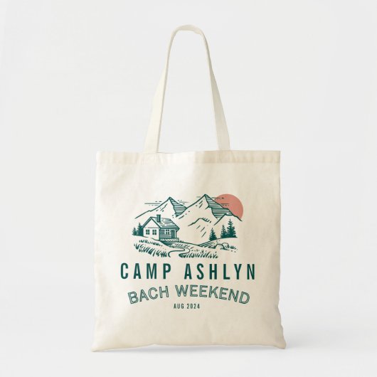 Camp Bachelorette Mountain Cabin Canvas tas (Voorkant)