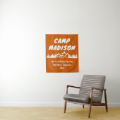 Camp Bachelorette Mountain Party Camping Prop Sign Wandkleed (In situ)