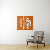 Camp Bachelorette Mountain Party Camping Prop Sign Wandkleed (In Situ (horizontaal))