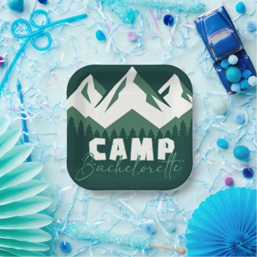 Camp Bachelorette Papieren Bordje (Feest)