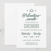 Camp Bachelorette Party Avontuur wacht Kaart (Voorkant / Achterkant)