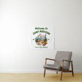 Camp Bachelorette Party Berg Camping Prop Sign Wandkleed (In Situ (horizontaal))
