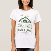 Camp Bachelorette Party Bruidsmeisjes Gift Groen T-shirt (Voorkant)