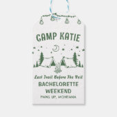 Camp Bachelorette Party Cadeau Labels Cadeaulabel (Voorkant)