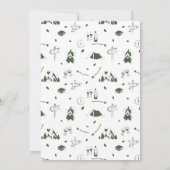 Camp Bachelorette Party Camping Bach Weekend Kaart (Achterkant)