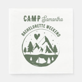 Camp Bachelorette Party Camping Bach Weekend Servet