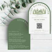 Camp Bachelorette Party Camping Weekend Green Kaart