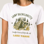 Camp Bachelorette Party Familie Camping Trip Custo T-shirt<br><div class="desc">Beleef avontuur met Camp Bachelorette Party Custom T-shirts! Maak je klaar voor een onvergetelijk vrijgezellenfeest dat buitenopwinding combineert met gepersonaliseerde stijl. Deze op maat gemaakte T-shirts zijn de perfecte aanvulling op uw viering met een kampthema en voegen een vleugje elegantie en individualiteit toe aan uw strandtrip. Verhoog uw kampeerervaring met...</div>