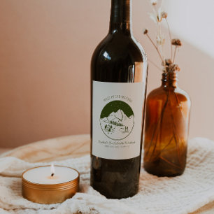 Camp Bachelorette Party gepersonaliseerd Wijn Etiket