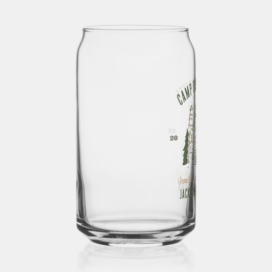 Camp Bachelorette Party Meisjes Camping Trip Custo Blikvorm Glas (Rechts)