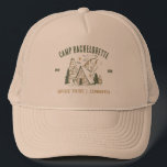 Camp Bachelorette Party Meisjes Camping Trip Custo Trucker Pet<br><div class="desc">Beleef avontuur met Camp Bachelorette Party Custom Gifts! Maak je klaar voor een onvergetelijk vrijgezellenfeest dat buitenopwinding combineert met gepersonaliseerde stijl. Deze aangepaste merchandise is de perfecte aanvulling op uw viering met een kampthema en voegt een vleugje elegantie en individualiteit toe aan uw strandreis. Verhoog uw kampeerervaring met deze aangepaste...</div>