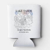 Camp Bachelorette Party Meisjes Trip Camping Custo Blikjeskoeler (Achterkant)