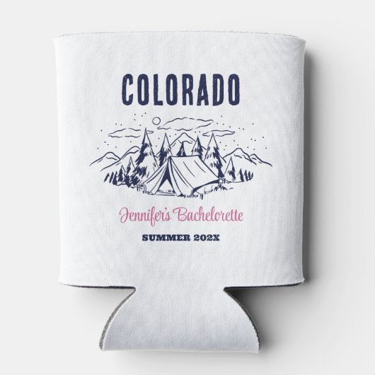 Camp Bachelorette Party Meisjes Trip Custom Campin Blikjeskoeler (Achterkant)