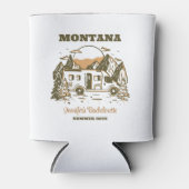 Camp Bachelorette Party Meisjes Trip Glamping Cust Blikjeskoeler (Voorkant)