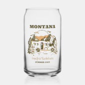 Camp Bachelorette Party Meisjes Trip Glamping Cust Blikvorm Glas (Voorkant)