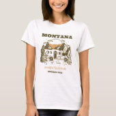 Camp Bachelorette Party Meisjes Trip Glamping Cust T-shirt (Voorkant)