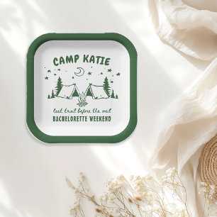 Camp Bachelorette Party Papieren Bordje