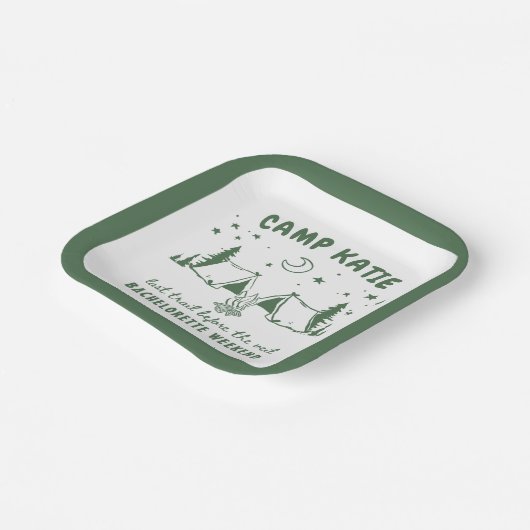 Camp Bachelorette Party Papieren Bordje (Gebogen)